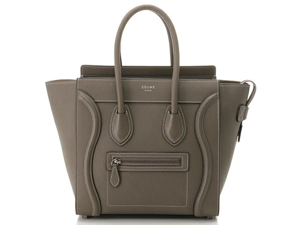 Celine Luggage Tote Shopper Handbag Gray